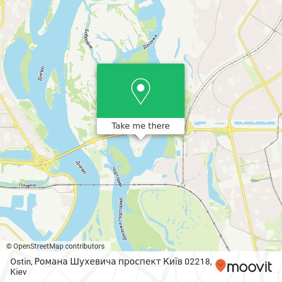 Ostin, Романа Шухевича проспект Київ 02218 map