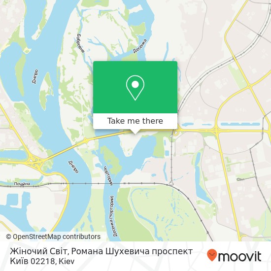 Жіночий Світ, Романа Шухевича проспект Київ 02218 map