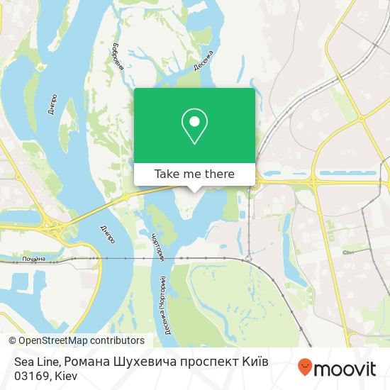 Sea Line, Романа Шухевича проспект Київ 03169 map