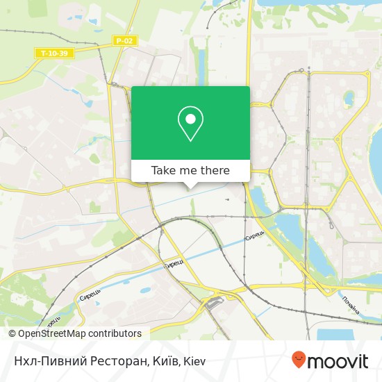 Карта Нхл-Пивний Ресторан, Київ