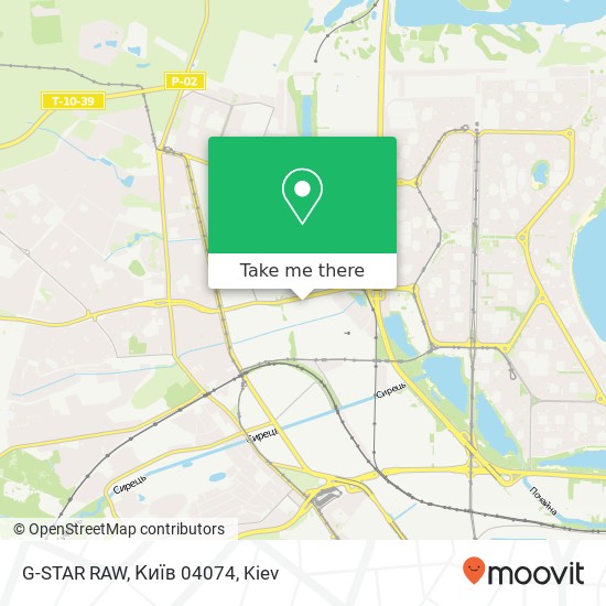 G-STAR RAW, Київ 04074 map