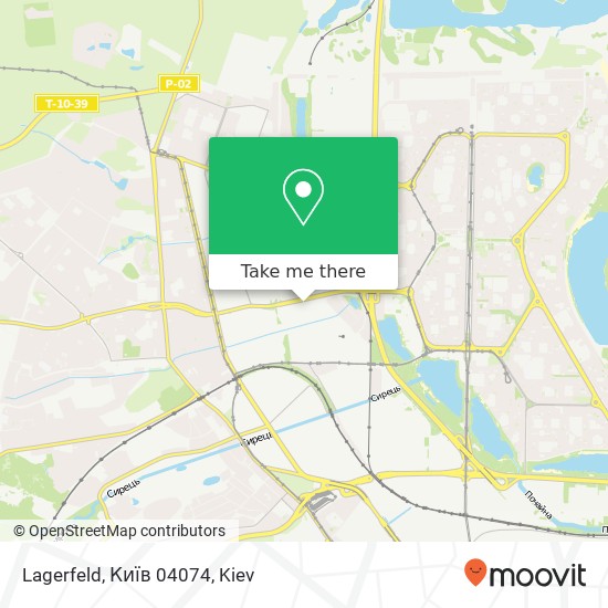 Lagerfeld, Київ 04074 map