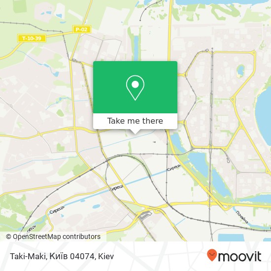 Карта Taki-Maki, Київ 04074