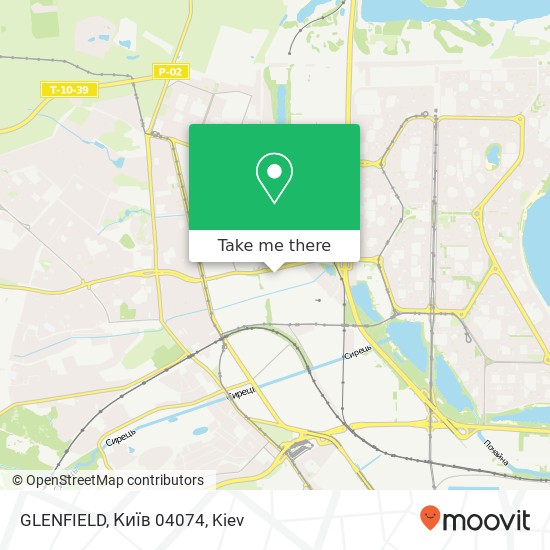 GLENFIELD, Київ 04074 map
