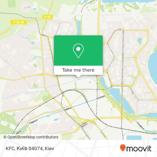 KFC, Київ 04074 map