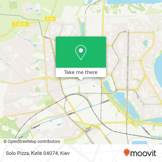 Solo Pizza, Київ 04074 map