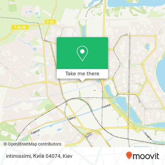 intimissimi, Київ 04074 map