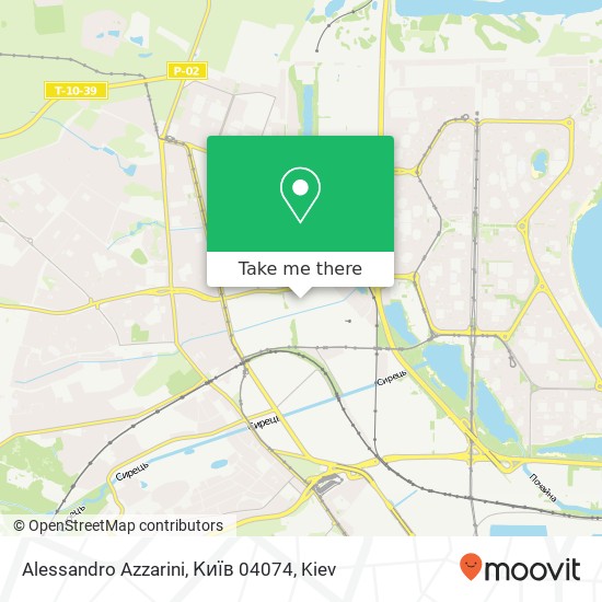 Карта Alessandro Azzarini, Київ 04074