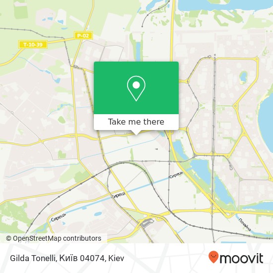 Карта Gilda Tonelli, Київ 04074