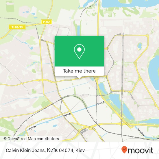 Карта Calvin Klein Jeans, Київ 04074