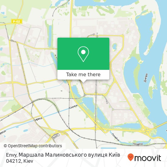 Envy, Маршала Малиновського вулиця Київ 04212 map