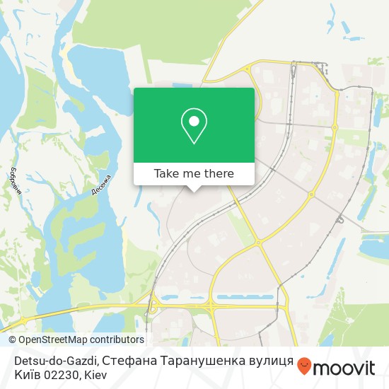 Detsu-do-Gazdi, Стефана Таранушенка вулиця Київ 02230 map