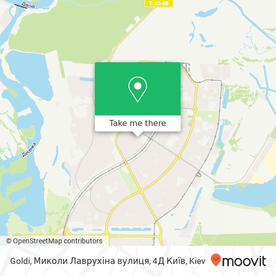 Goldi, Миколи Лаврухіна вулиця, 4Д Київ map
