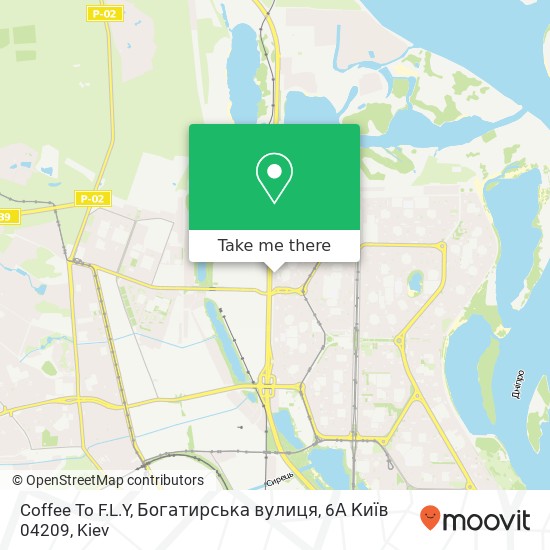 Coffee To F.L.Y, Богатирська вулиця, 6А Київ 04209 map