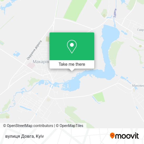 Карта вулиця Довга