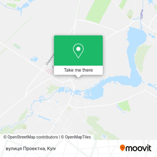Карта вулиця Проектна