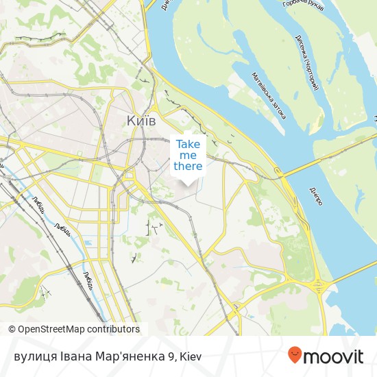 Карта вулиця Івана Мар'яненка 9
