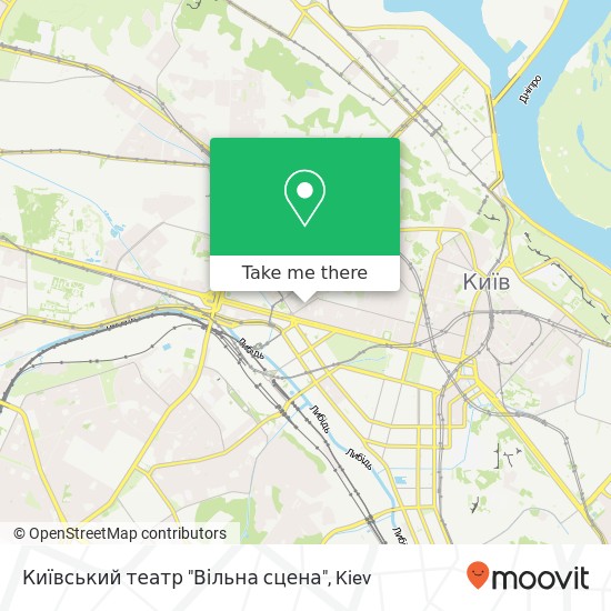 Київський театр "Вільна сцена" map