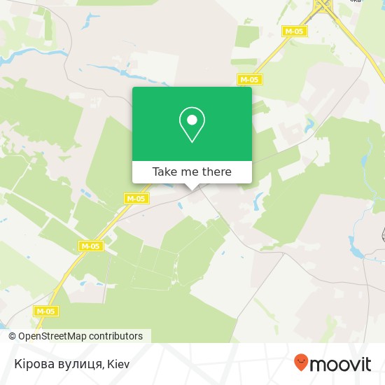 Кірова вулиця map