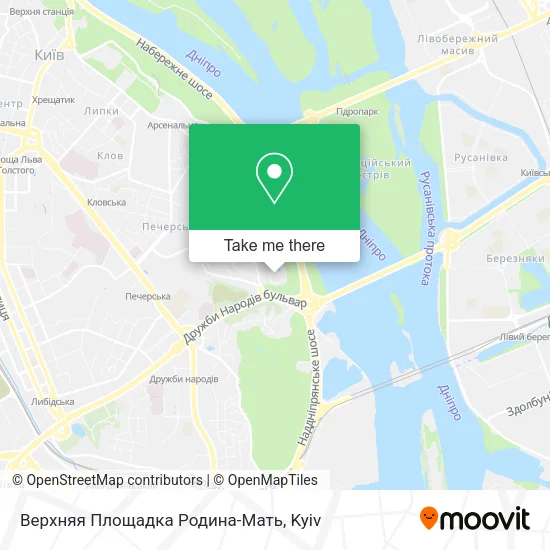 Карта Верхняя Площадка Родина-Мать