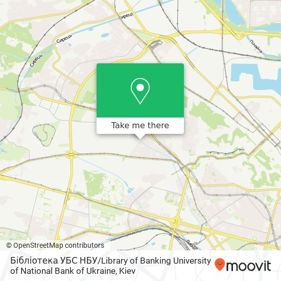 Бібліотека УБС НБУ / Library of Banking University of National Bank of Ukraine map