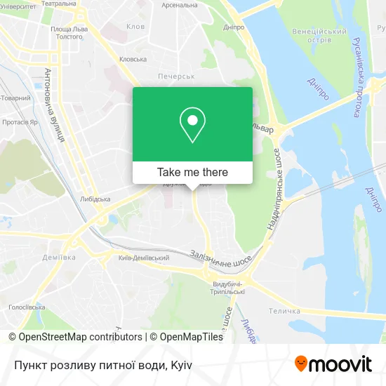 Карта Пункт розливу питної води