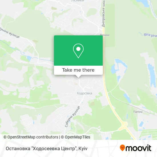 Остановка "Ходосеевка Центр" map