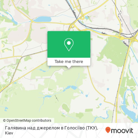 Галявина над джерелом в Голосіїво (ТКУ) map