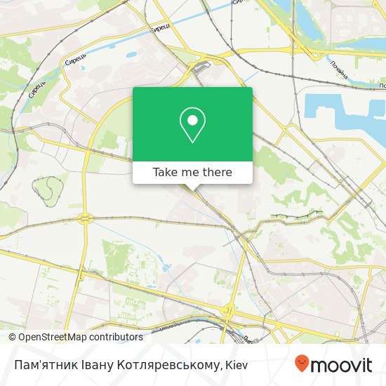 Пам'ятник Івану Котляревському map