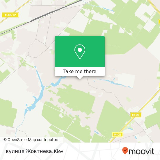 вулиця Жовтнева map