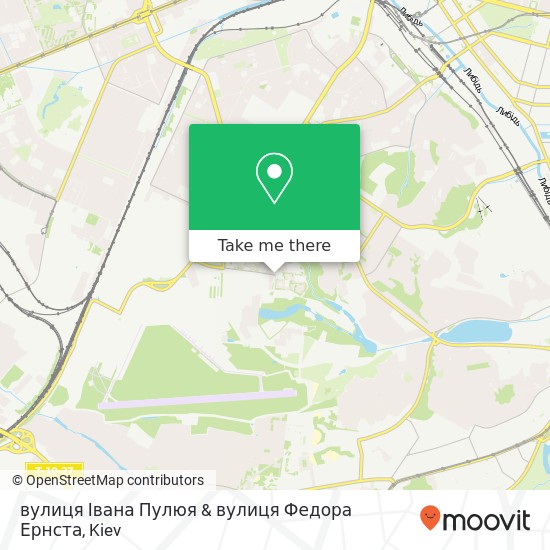 вулиця Івана Пулюя & вулиця Федора Ернста map