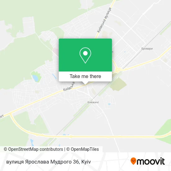 Карта вулиця Ярослава Мудрого 36
