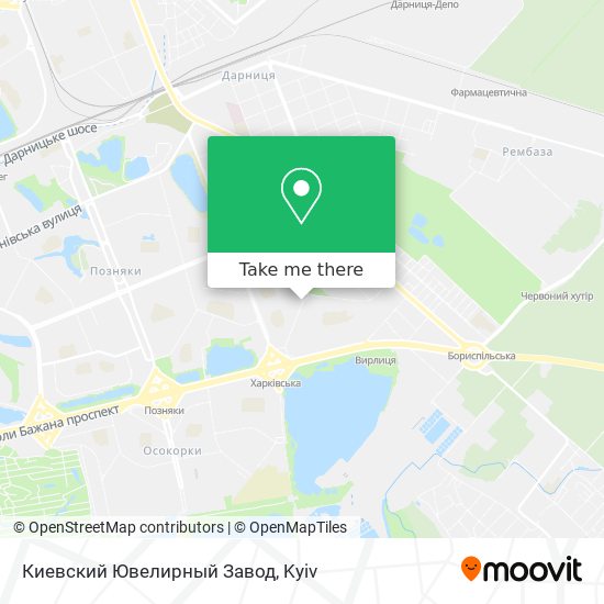 Карта Киевский Ювелирный Завод