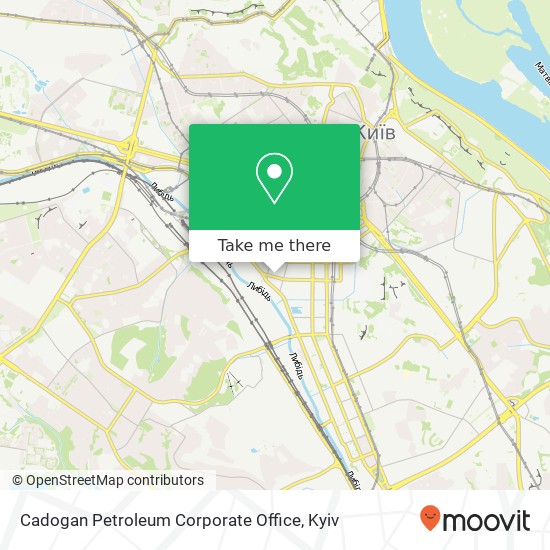 Карта Cadogan Petroleum Corporate Office