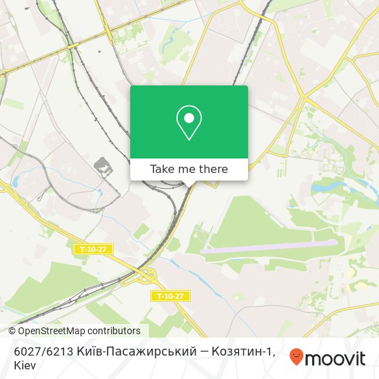 Карта 6027 / 6213 Київ-Пасажирський — Козятин-1