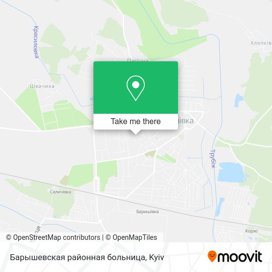 Карта Барышевская районная больница