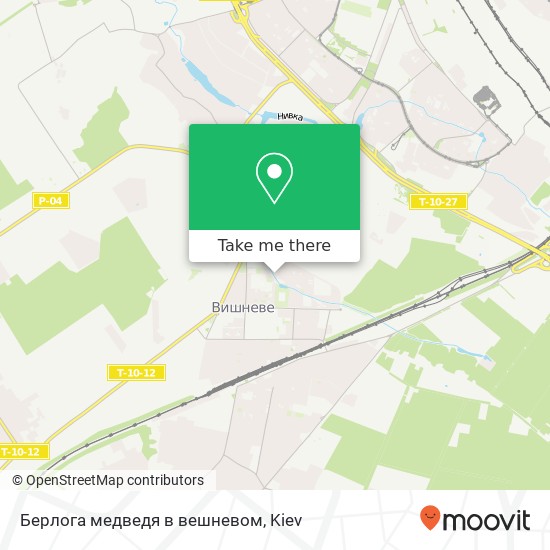 Берлога медведя в вешневом map