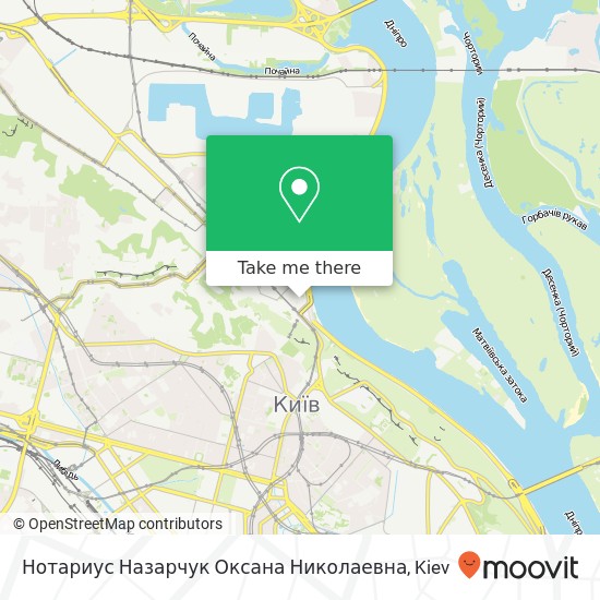 Нотариус Назарчук Оксана Николаевна map