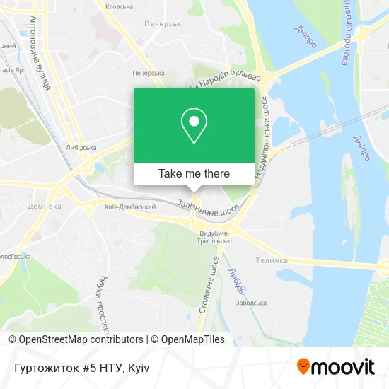 Карта Гуртожиток #5 НТУ