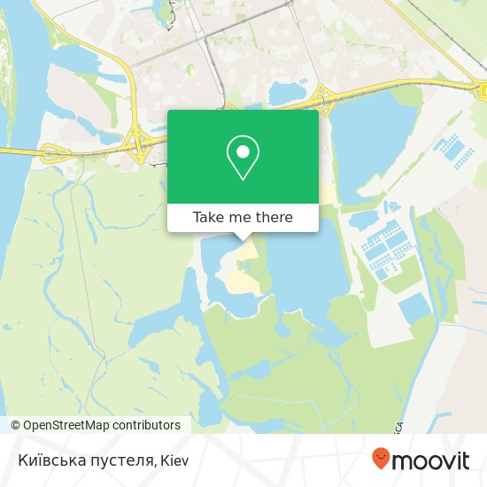 Карта Київська пустеля