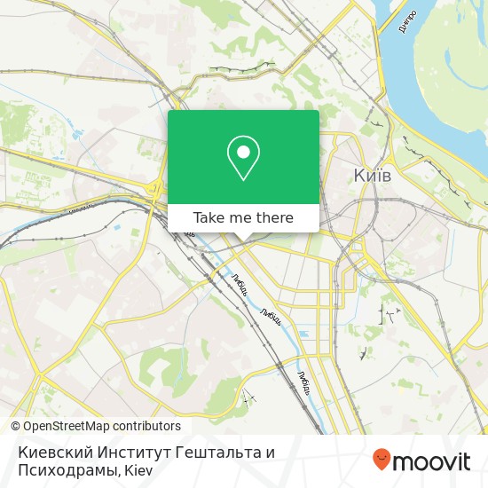 Карта Киевский Институт Гештальта и Психодрамы