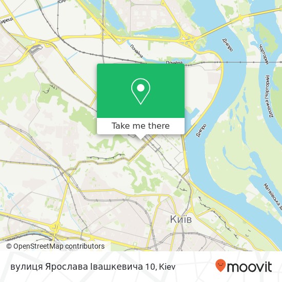 Карта вулиця Ярослава Івашкевича 10