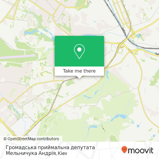 Карта Громадська приймальна депутата Мельничука Андрія