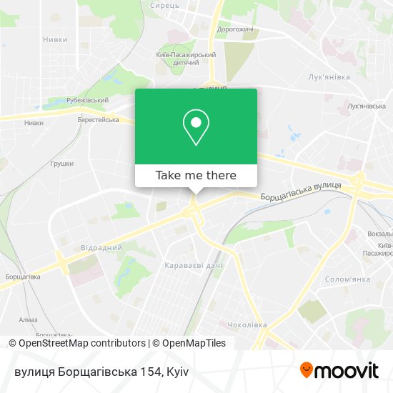 вулиця Борщагівська 154 map