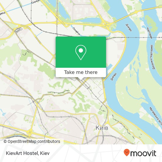 KievArt Hostel map