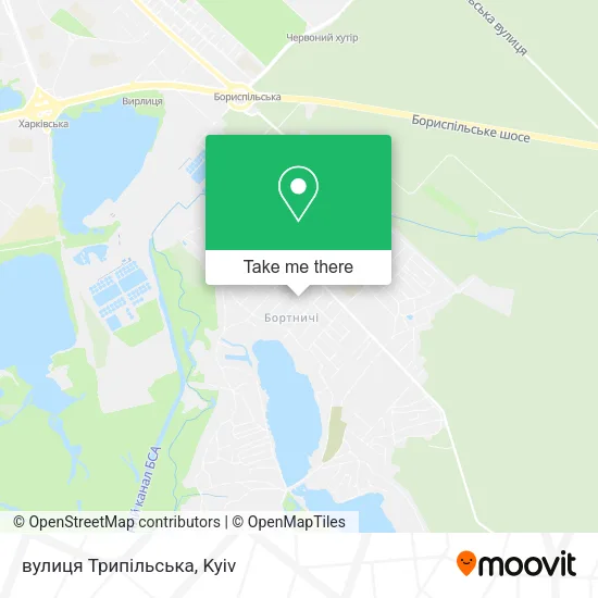 вулиця Трипільська map
