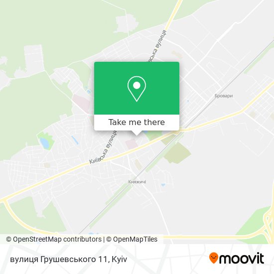 вулиця Грушевського 11 map