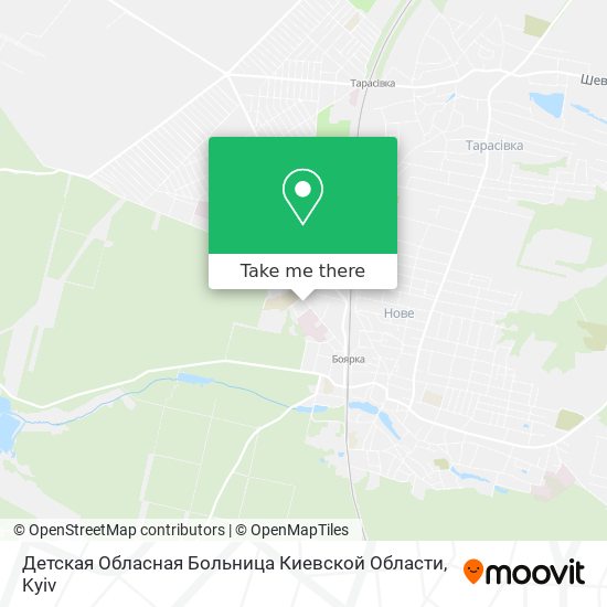 Детская Обласная Больница Киевской Области map