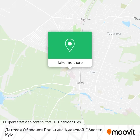 Карта Детская Обласная Больница Киевской Области