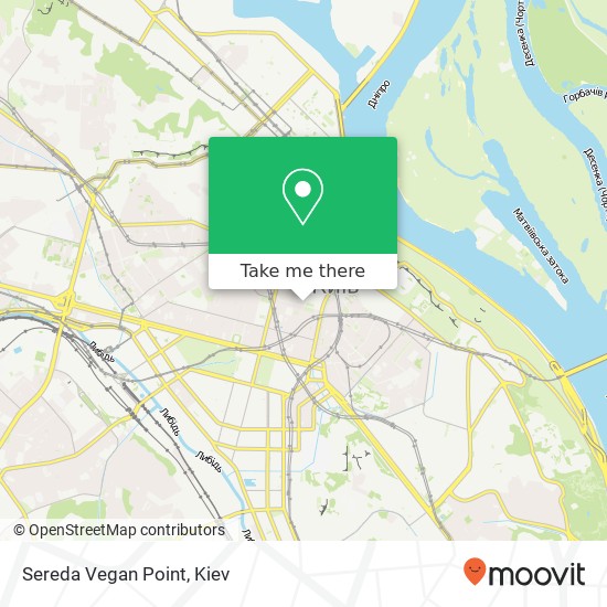 Sereda Vegan Point map